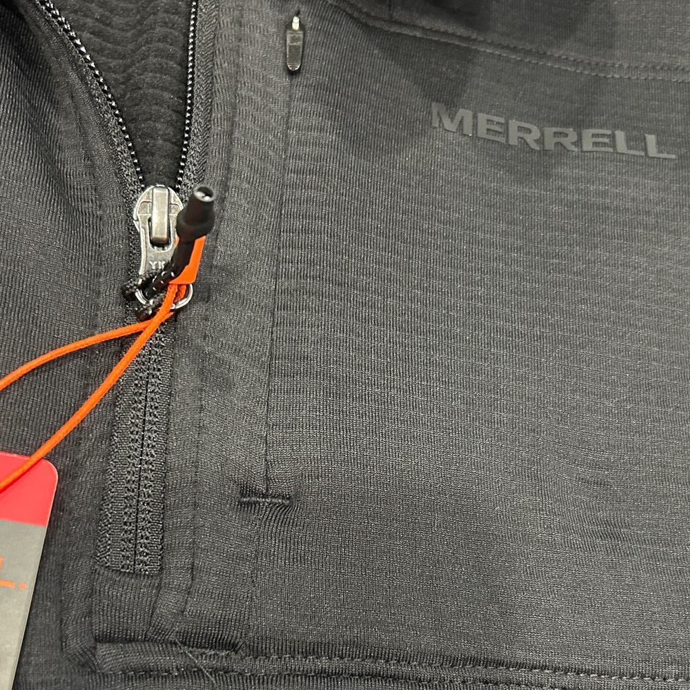 Merrell Men's Black Quarter-Zip Pull over 1/4 Jacket size Medium - Picture 5 of 8